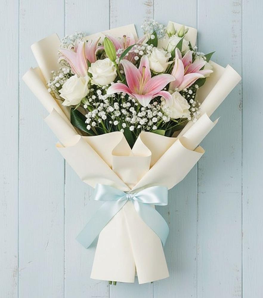 Букет Лилии в Краснотурьинске Букет цветов из: Лилии в Краснотурьинске