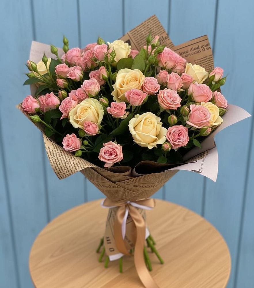 Букет варенье из роз в Краснотурьинске Букет цветов из: Розы в Краснотурьинске