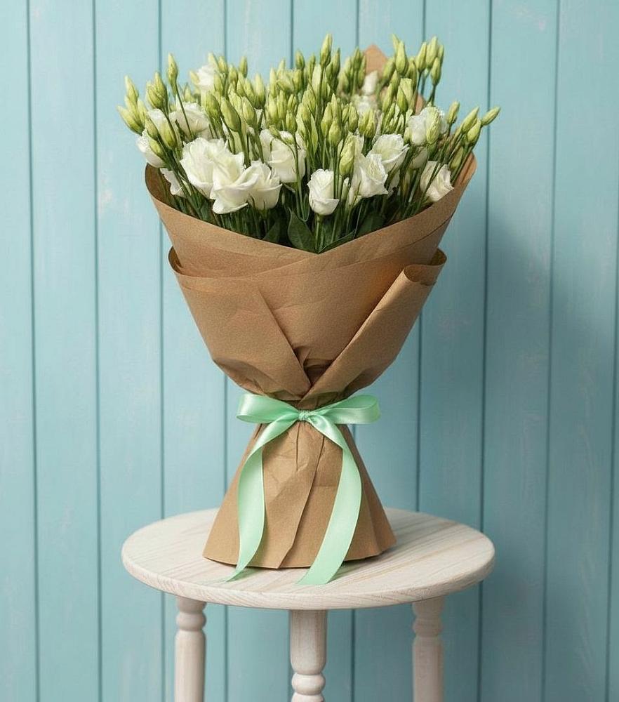 Букет Утренняя Свежесть в Краснотурьинске Букет цветов из: Лизиантусы в Краснотурьинске