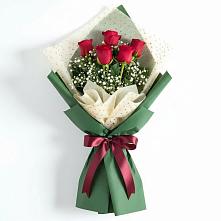 Букет рубиновое очарование в Краснотурьинске Букет цветов из:  Розы в Краснотурьинске