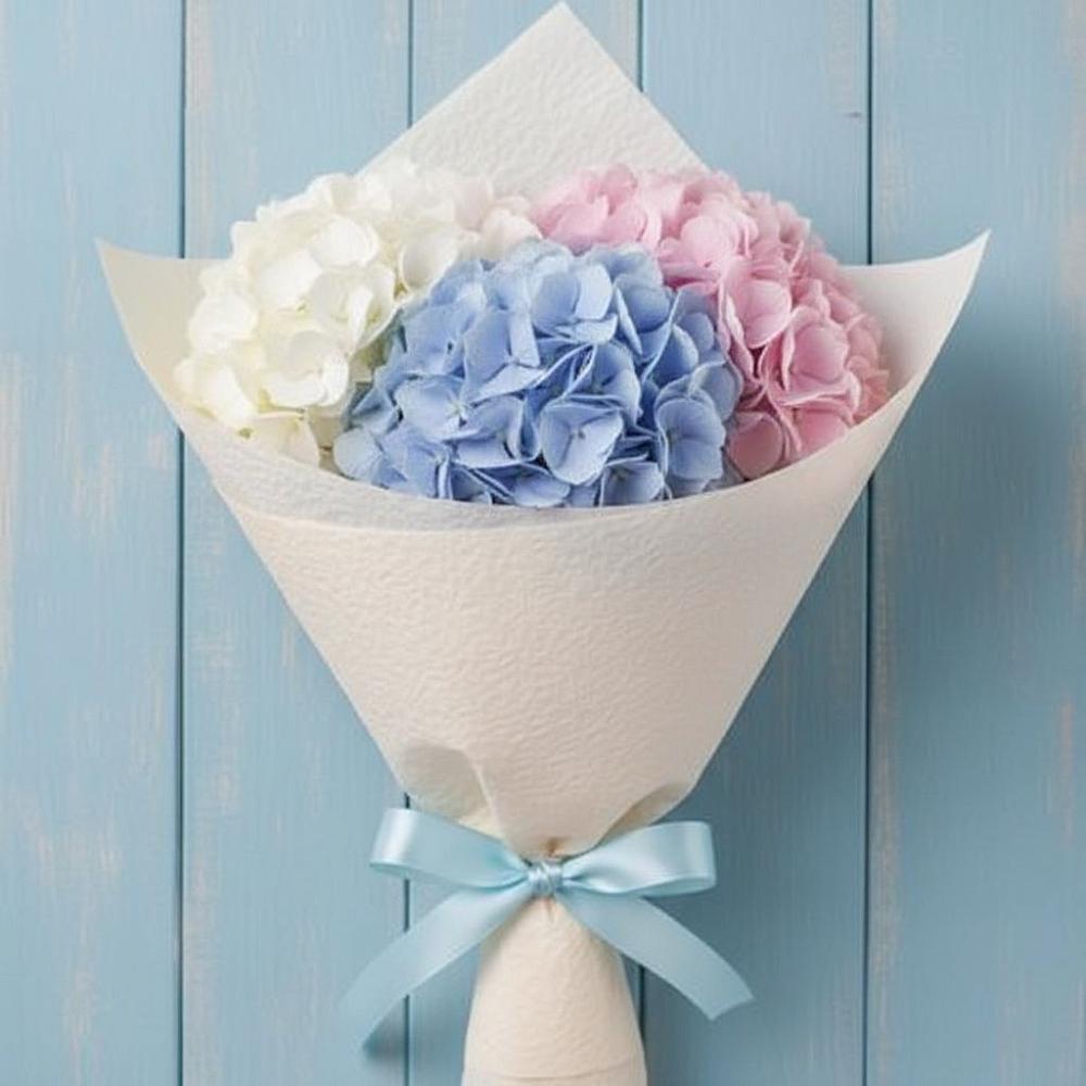 Букет Нежная гортензия в Краснотурьинске Букет цветов из: Гортензия в Краснотурьинске